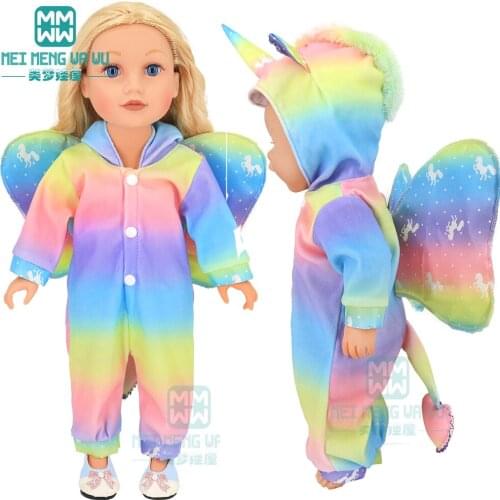 Doll clothes for 43-45cm toy new born doll and american doll OG girl Baby suits, dresses