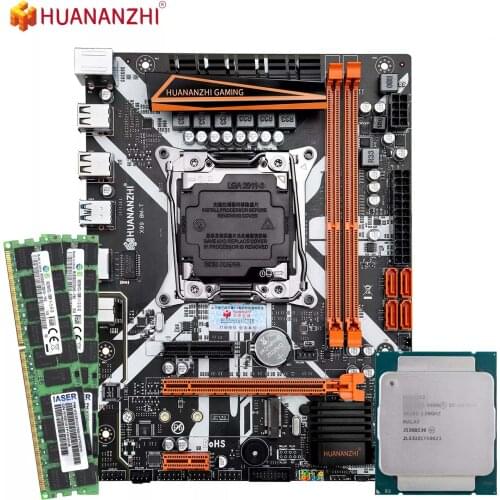 HUANANZHI X99 8M T Motherboard with XEON E5 2678 V3 with 2*16G DDR3 RECC Memory Combo Kit Set NVME USB3.0 ATX Server