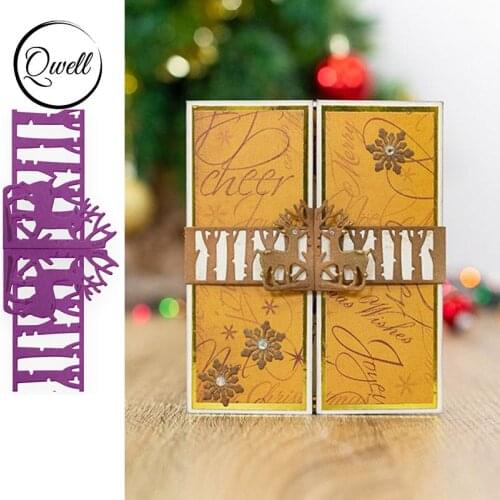 QWELL Animal Deer Pull Ring Metal Cutting Dies for Scrapbooking and Card Making Paper Embossing Craft New 2019 die cuts