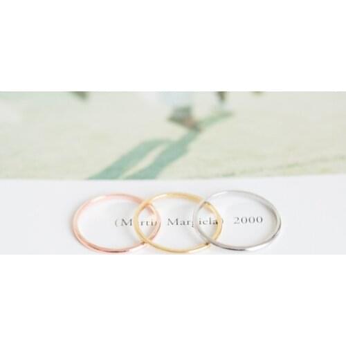 Fashion Rose Gold Fill SMOOTH Rings any size for thumb ring, first knuckle, pinky or finger Rings