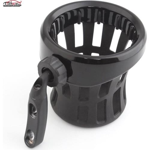 Motorcycle Passenger Drink Cup Holder Bottle Cup Holder Fits For Harley-Davidson Dyna Softail Touring Road Glide Road King