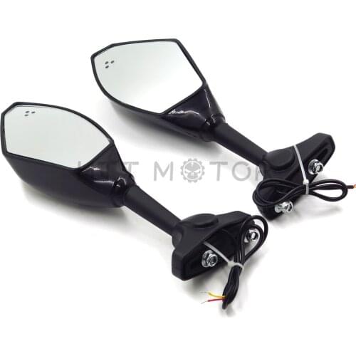 Motorcycle mirror For Motorcycle Yamaha yzf Honda cbr Suzuki GSXR 600 750 1000 Hayabusa GSF SV650S Katana TL1000R Blue LED