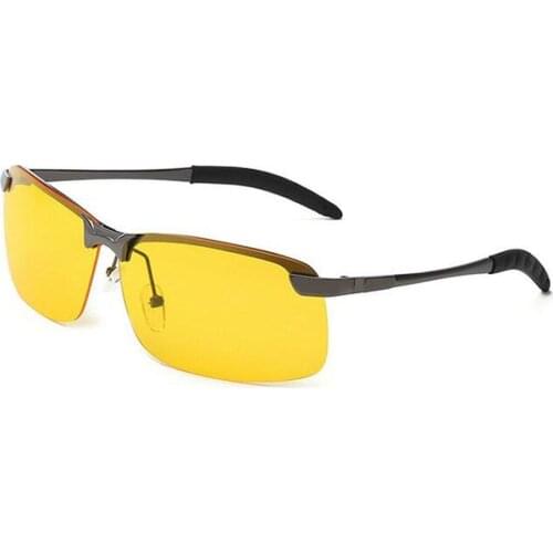 Mounchain Unisex Anti-glare Polarizing Cycling Sunglasses Driving Night Vision Goggles UV400 black / gray frame glasses