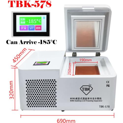 Mini TBK 578 Desktop LCD Freezing Separator 800W Frozen Separating Machine for Samsung Edge for Iphone Box Tablet Screen Repair