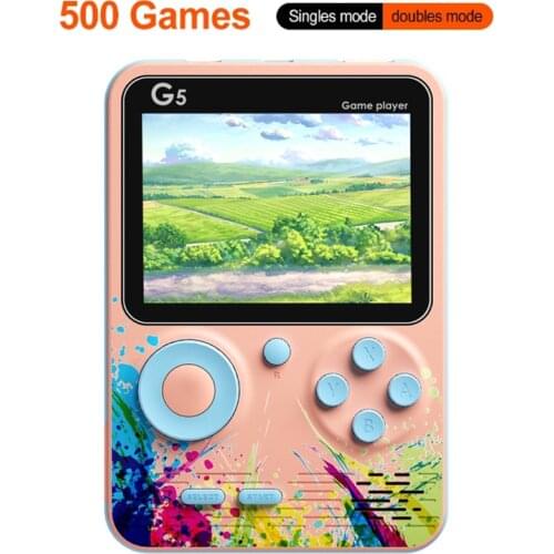 New Video Game Consoles Handheld Game Player Portable 3 Inch 500 Retro Games In 1 Classic 8 Bit LCD Color Screen For Boys Gifts