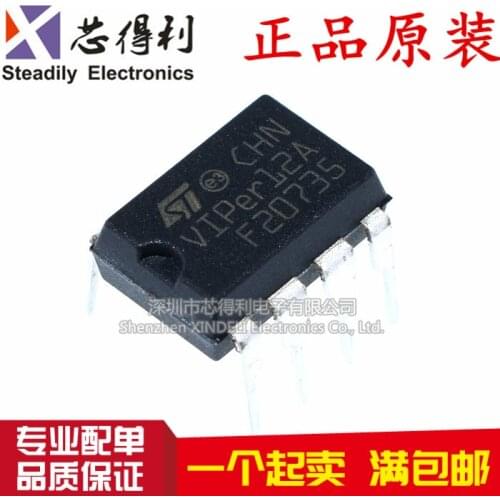 10pcs/lot Brand New & Original Viper12a Switching Power Supply (SMPs) Regulator Dip-8 Chip