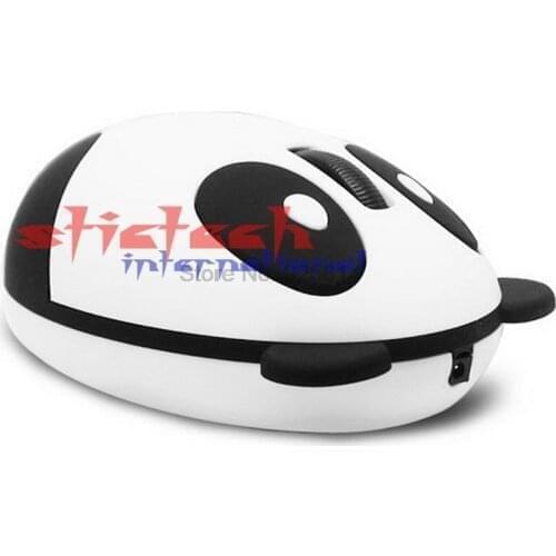 By dhl or ems 50 sets Super Cute 3D Mini USB 2.4Ghz Wireless Optical Panda Computer Mouse for Win/Mac/Linux/Andriod/IOS