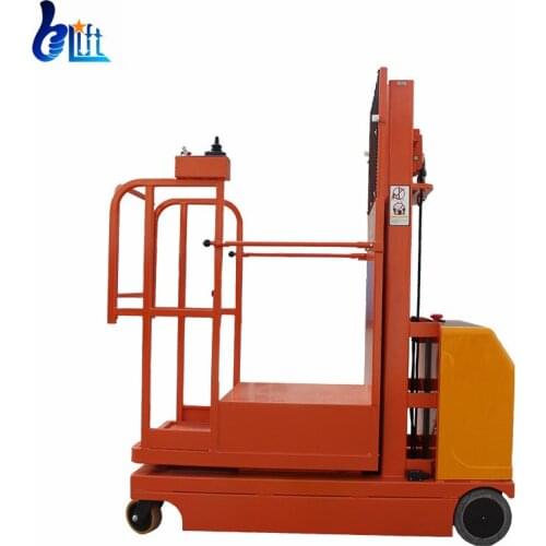 Factory Price Mini Portable Self Propelled 4.5m Order Picker Forklift