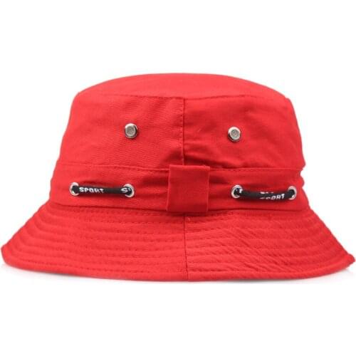 2020 Sunscreen Men Women Bucket Hat Caps Flat Summer Autumn Solid Color Fisherman Panama High Quality Rope Cotton Simple Hats