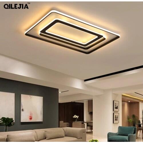 Modern Led Ceiling Light For Living Dining Room Bedroom Lustres Gold Black Lamps Hardware Acrylic Home Deco Lighting Fixtures
