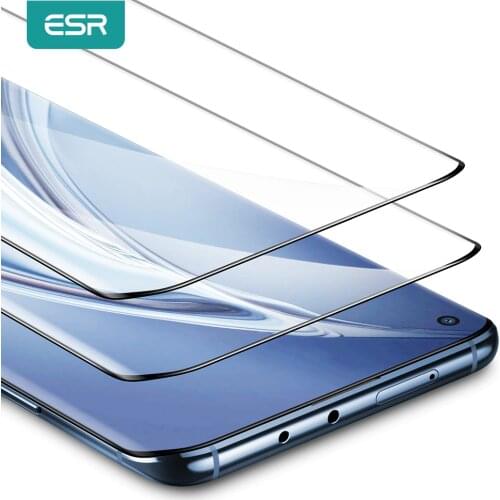 ESR for xiaomi mi 11 Glass 10/9/8 11 Pro 8 SE Tempered Glass Screen Protector Full Cover Soft TPU Protective Film for Mi 11 2021