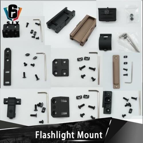 Tactical Airsoft Hand Guard Mlok Keymod Rails Light Mount For Surfir M300 M600 Series Weapon Rifle Scout Light