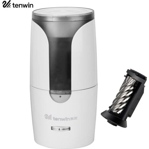 Tenwin Electric Pencil Sharpener Heavy Duty Pencil Sharpener Auto Stop Adjustable Sharpness with a Spare Blade for 6-8mm Pencil