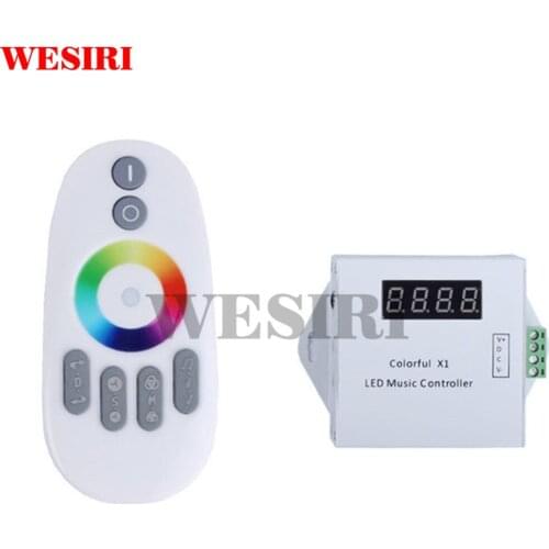 WESIRI Colorful x1 DC5-12V WS2811/WS2812B LED Digital Music Controller with RF Touch Remote 27 Kinds of Music Mode Max 600 Pixel