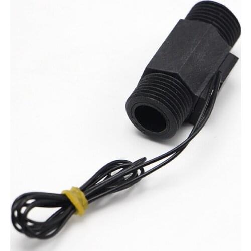 1/2" 110V Liquid Water Flow Sensor Switch Male Thread Ports Plastic ZFS-04P