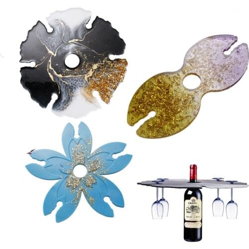 1 PCS Tray Cup Holder Silicone Mold DIY Jewelry Making Tool Moulds UV Epoxy Resin Decorative Craft