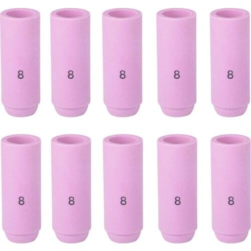 10N46 #8 TIG Nozzle Alumina Cup Alumina Shield Cup For WP-17 18 26 TIG Torch 10PCS/box