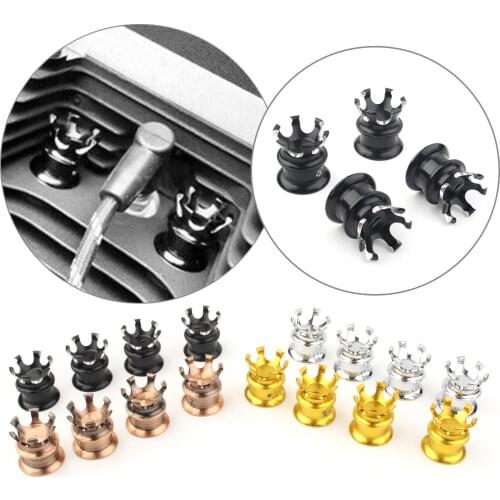 4PCS/Set CNC Motorcycle Head Bolt Topper Cover Cap Engine Cover Trim For Harley Davidson Softail Dyna Sportster XL883 XL1200
