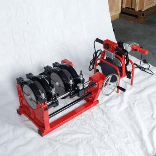 63-200 manual pressure gauge screw type PE pipe butt welding machine butt welding machine