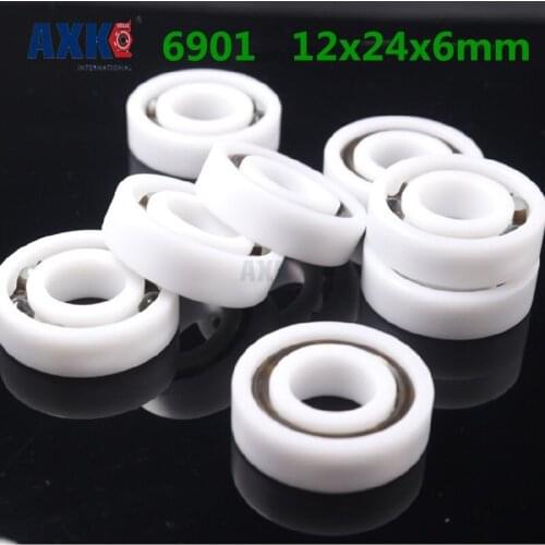 Axk 6901 Pom (10pcs) Plastic Ball Bearings 12x24x6mm Glass Balls 12mm/24mm/6mm 61901pom