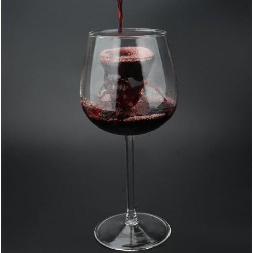 Red Grape Wine Glass Wake up wine cup Creative Skull Decanting Cup Lead-Free Crystal Glass Goblet Wine Glass Bar Tools