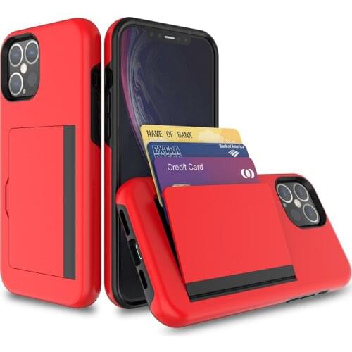 Candy Color Business Card Slots Cover For iPhone 11 Pro MAX Funda For iPhone 12 Case For iPhone 12 Pro Max Case iPhone 12Pro