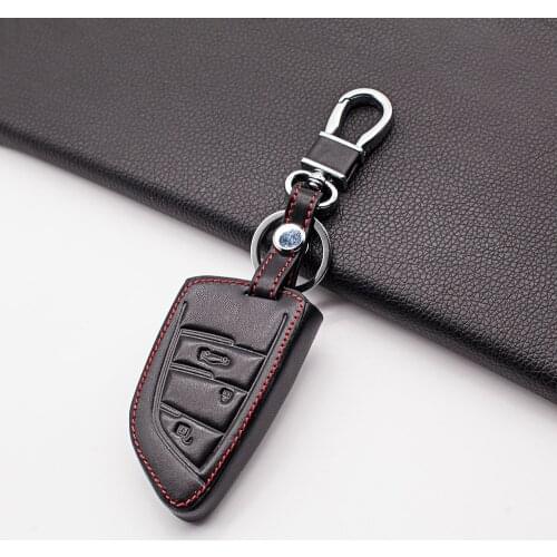 Praise Soft Leather Key Cover for BMW F20 F30 X3 X5 X6 X7 F20 E34 E36 E90 E90 Smart 3 Buttons Key Cover Dust Collector