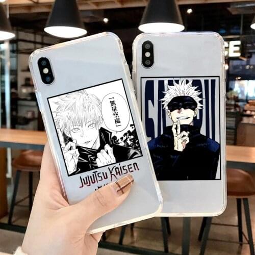 Phone Case For Xiaomi 10T 9 8 A3 Note 10 Pro Lite Poco X3 NFC M3 F1 5X 6X A1 A2 Mix 2S CC9e Play 9 8 SE Pro Jujutsu Kaisen Case