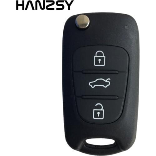 3 Button Remote key Case For KIA K2 K5 For HYUNDAI I30 IX35 Replaceable Car Flip Folding key shell Auto key Fob Cover
