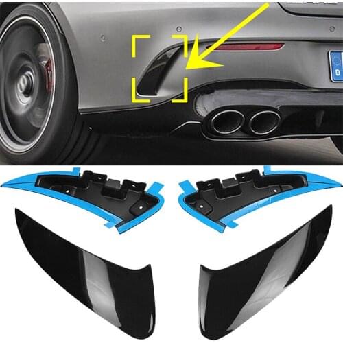 Car Rear Bumper Body Spoiler Side Fender Canard Splitter For Mercedes Benz W118 CLA35 CLA45 CLA180 CLA200 CLA250 AMG 2020+FIT
