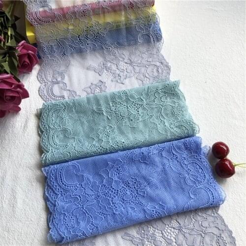 De tissu en dentelle E1267 brodée | bricolage, artisanat de couture fait à la main, dernier tissu à lacets africains,21cm