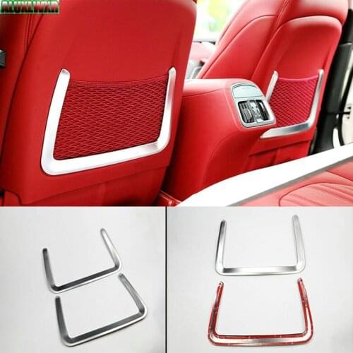 Car Interior Rear Seat Storage Decorative Cover Trim Fit for Maserati LEVANTE 2016 2017 Car Accessories Car-styling Automobiles