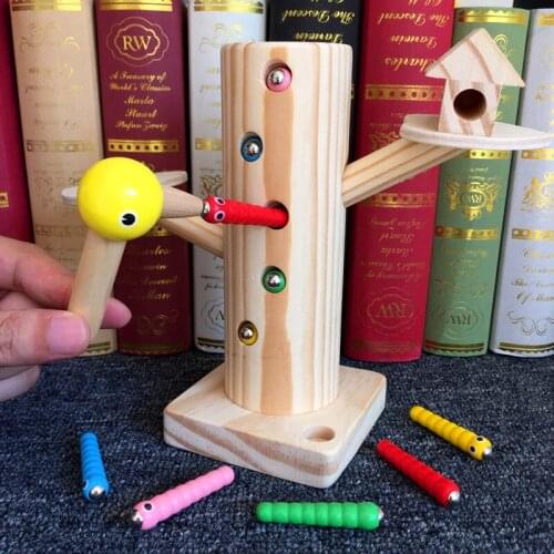 Kids Woodpecker Catch Worms Game Childrens Educational Toy Learning Blocks Boys Gifts 142