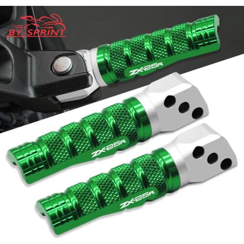 For Kawasaki ZX-25R ZX25R zx25r 2019 2020 2021CNC Aluminum Motorcycle Rear Footrest Pegs Passenger Pedal Foot Pedals Pegs Set