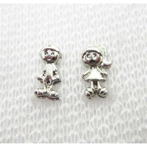 Hot Selling 50pcs/lot Mix Boy And Girl Floating Charms Living Glass Memory Floating Lockets Pendants Charms DIY Jewelry Charm