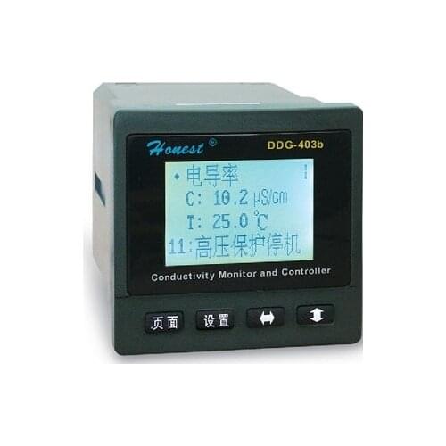 Intelligent Industrial Online Conductivity RO Monitor Controller METER Analyzer 0-100.0uS/cm alarm relay RS-232