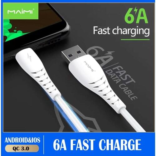6A Type-c Micro USB Cable Fast Charging Data Cord Charger Adapter For Samsung S9 Xiaomi Huawei Android Phone Microusb Cable Wire