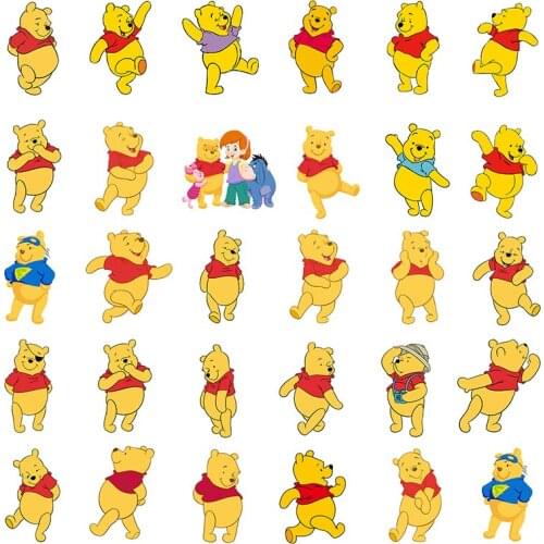 Disney Winnie the Pooh Classic Cartoon Jewelry Epoxy Acrylic Handmade Earrings Jewelry Accessories