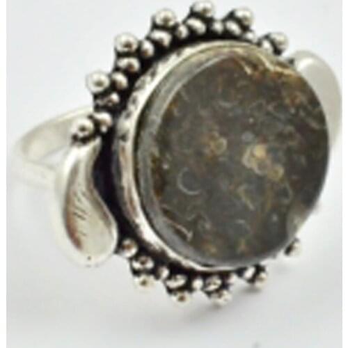 Turtella Jaspers Ring Silver Overlay over Copper, USA Size : 9.5 , R3176