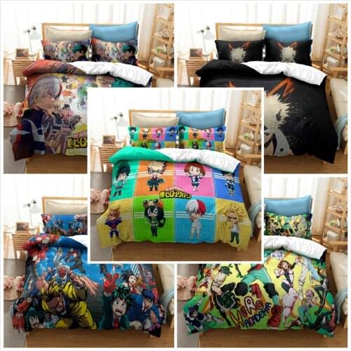 3D Institute Of Hero Children Bedding Sets twin full queen king size 3pcs bedclothes duvet cover quilt cover pillow cases