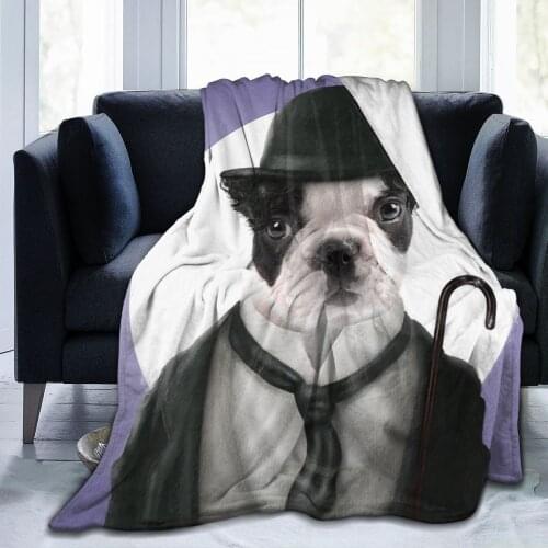 Suit dog sofa bedroom warm blanket 3D printing blanket air conditioner quilt throw sheet adult home textile children gift