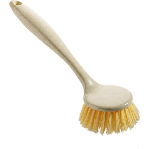 Kitchen long handle cleaning brush household Plastic washing pot bowl brush can be hanging sink stove cleaning brush ZP7301357