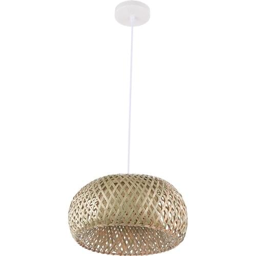 Rattan Chandelier E27 Chandelier Hanging Light Ceiling Lighting for Bar