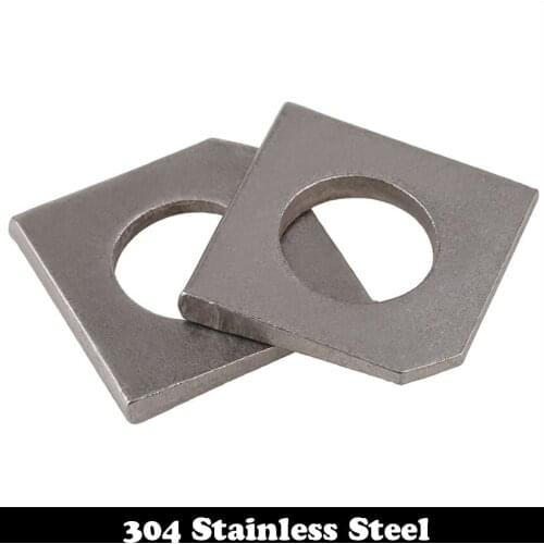 M20 M22 M24 M27 M30 304 Stainless Steel 304SS DIN434 Gasket Flat U-Section I-Section U I Channel Section Square Taper Washer