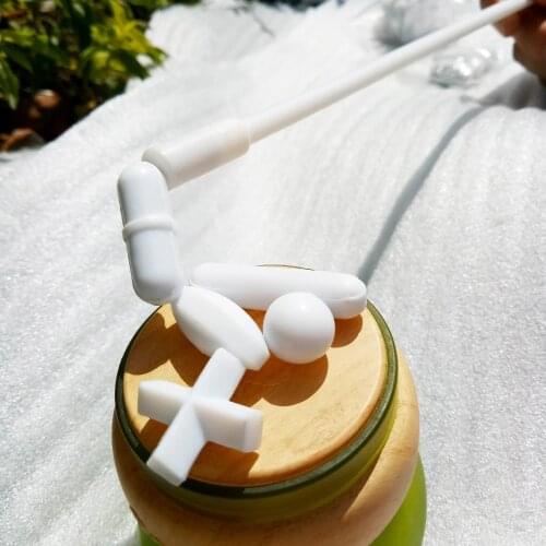 Magnetic Stirrer Stirring Bar 6 Shapes + Magnetic Recoverer Suitable for Mixing Various Liquids Corrosion Resistance No Adhesion