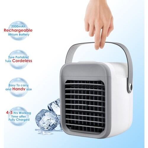 Air Cooler Fan Mini Usb Air Conditioner Light Desktop Air Cooling Fan Humidifier Purifier For Office Bedroom Portable #G2