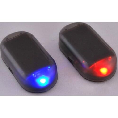 N84F Car Fake Solar Power Alarm Lamp Security System Warning Car Anti-Theft Caution