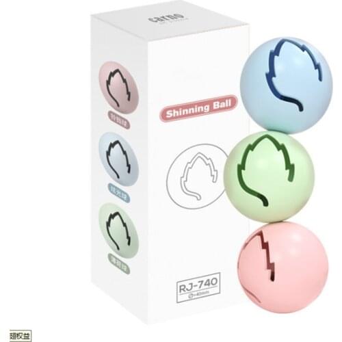 3Pcs Set Cat Toys Glowing Ball Cat Toys Interactive Catnip ball Pet Cat Toy Bell Ball Matching Disk Interactive Amusement Plate
