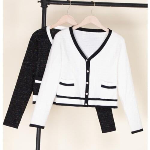 2021korean style fashion plus size cropped long sleeve crochet Ladies cardigans for Womens clothing Knitted top sweaters woman