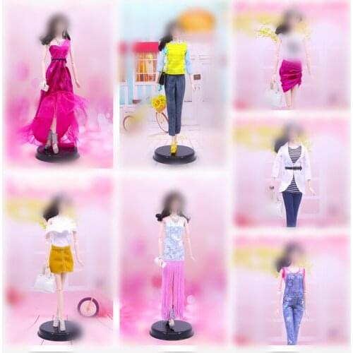 30cm Doll Dress Fashion Clothes suit for licca For ob24 ob27 Doll for Mengfan Doll Accessories Baby Toys Best Girl' Gift